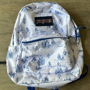 Jansport Sasquatch backpack book bag NEW blue white unisex big foot